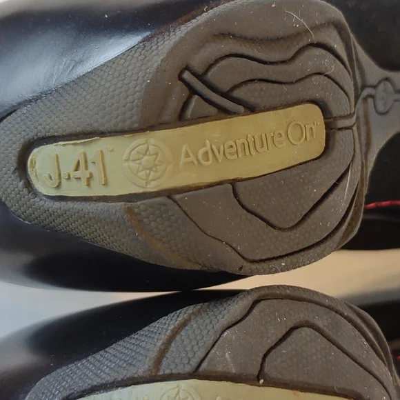 J-41 Black and Red Mules - Picture 13 of 16